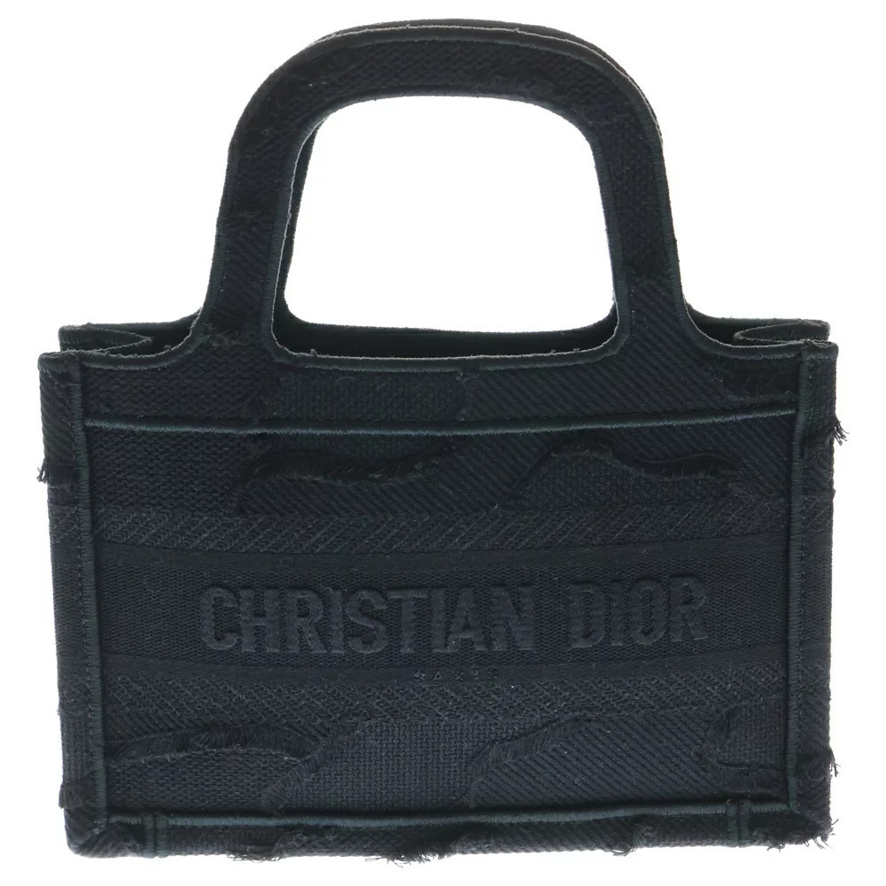 Christian Dior Book Tote Black Canvas Handbag BRINGRED Shinjuku East Exit
